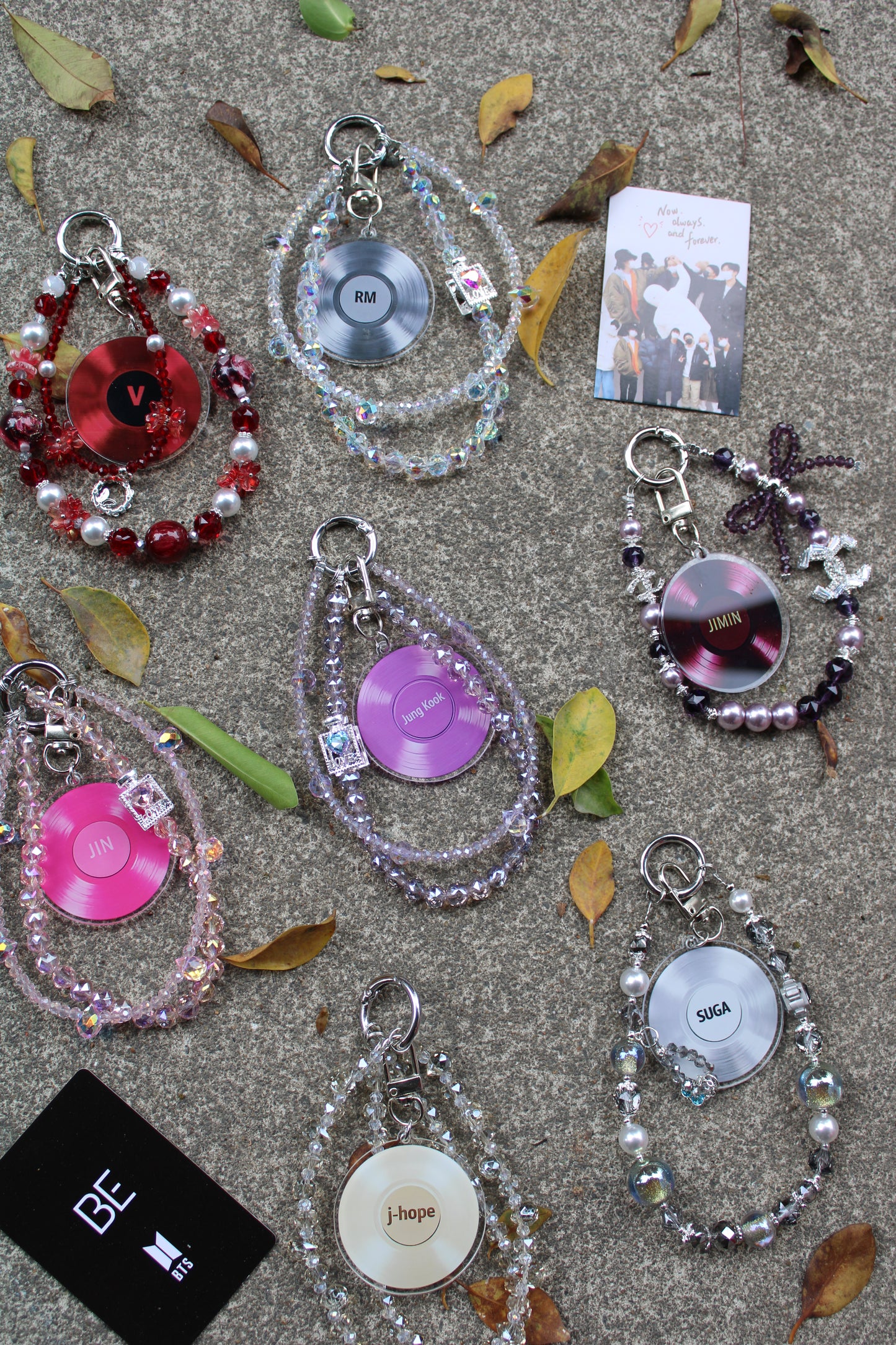 K-pop BTS Vinyl Army Arirang Bag Phone Charms Accessories