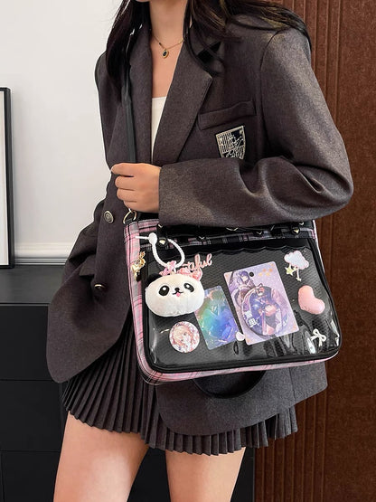 Plushy Labubu Sanrio Anime Charm Pin Medium Ita Bag K-pop Blind Boxes