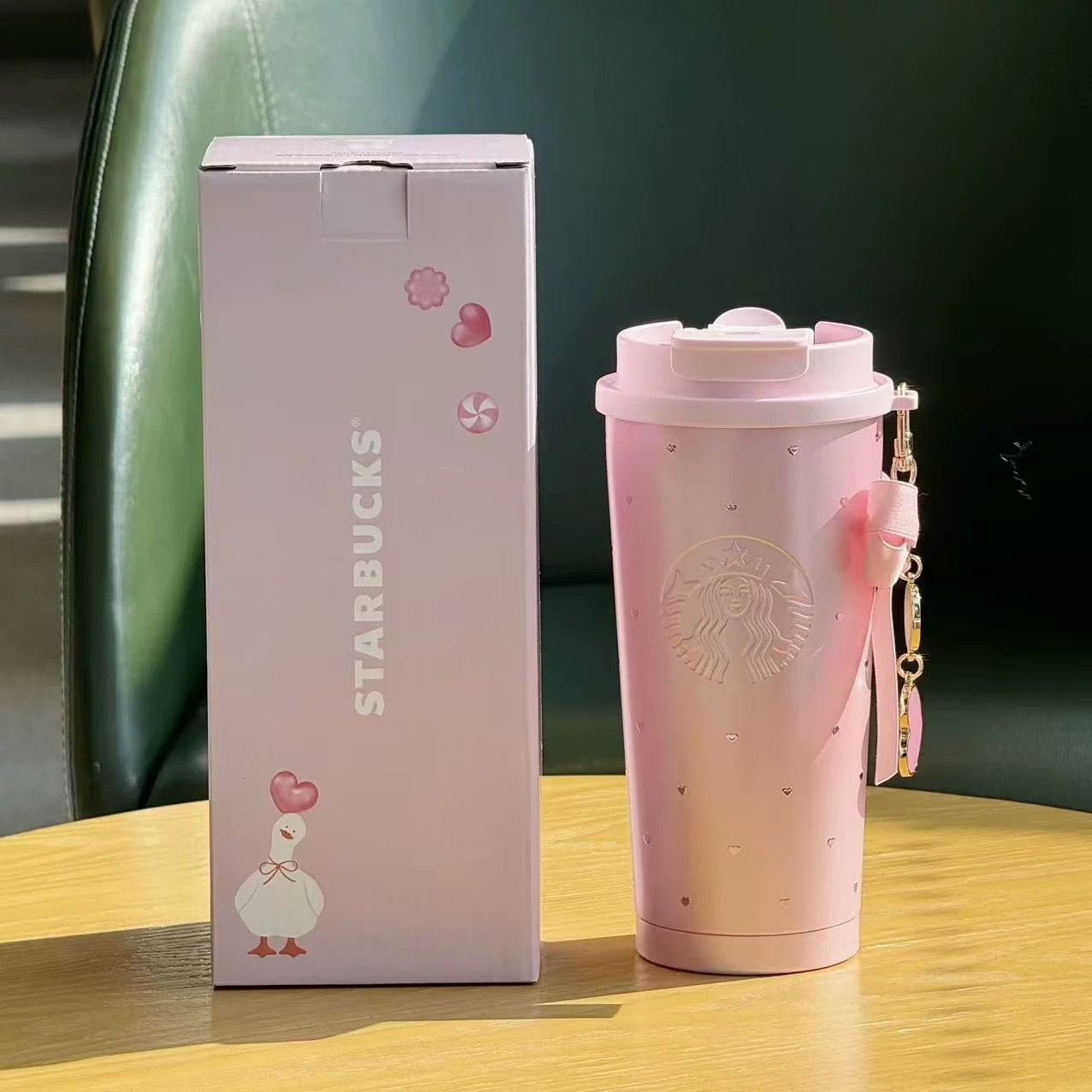 Authentic Starbucks 2026 Chinese Valentines Day Series Sweet Star Duck Cups Plush Bear
