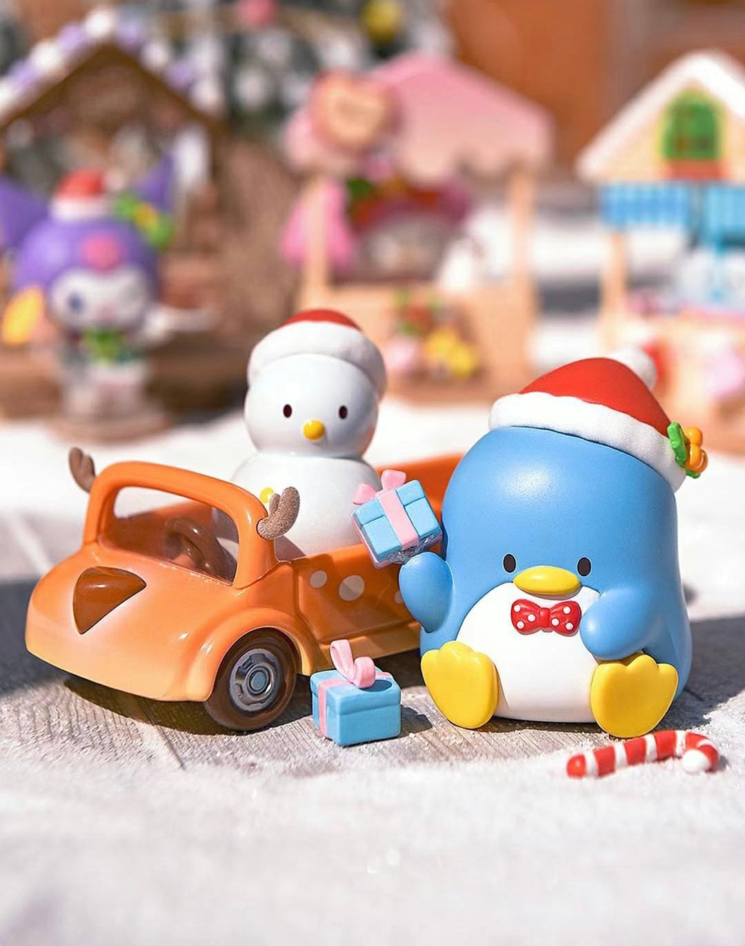 [Authentic] Sanrio Christmas Blind Boxes Hello Kitty Cinnamoroll My Melody Kuromi Hangyodon Pochacco Christmas Ornament Doll Figure