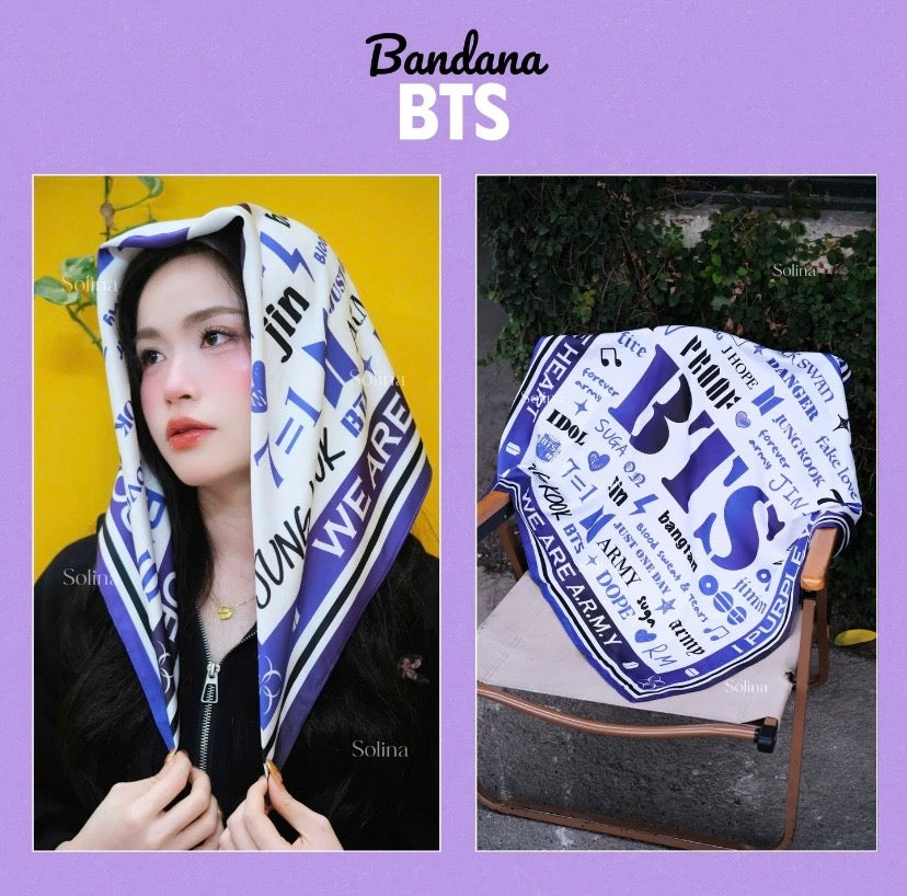 K-pop BTS Bandana 70 x 70 cm