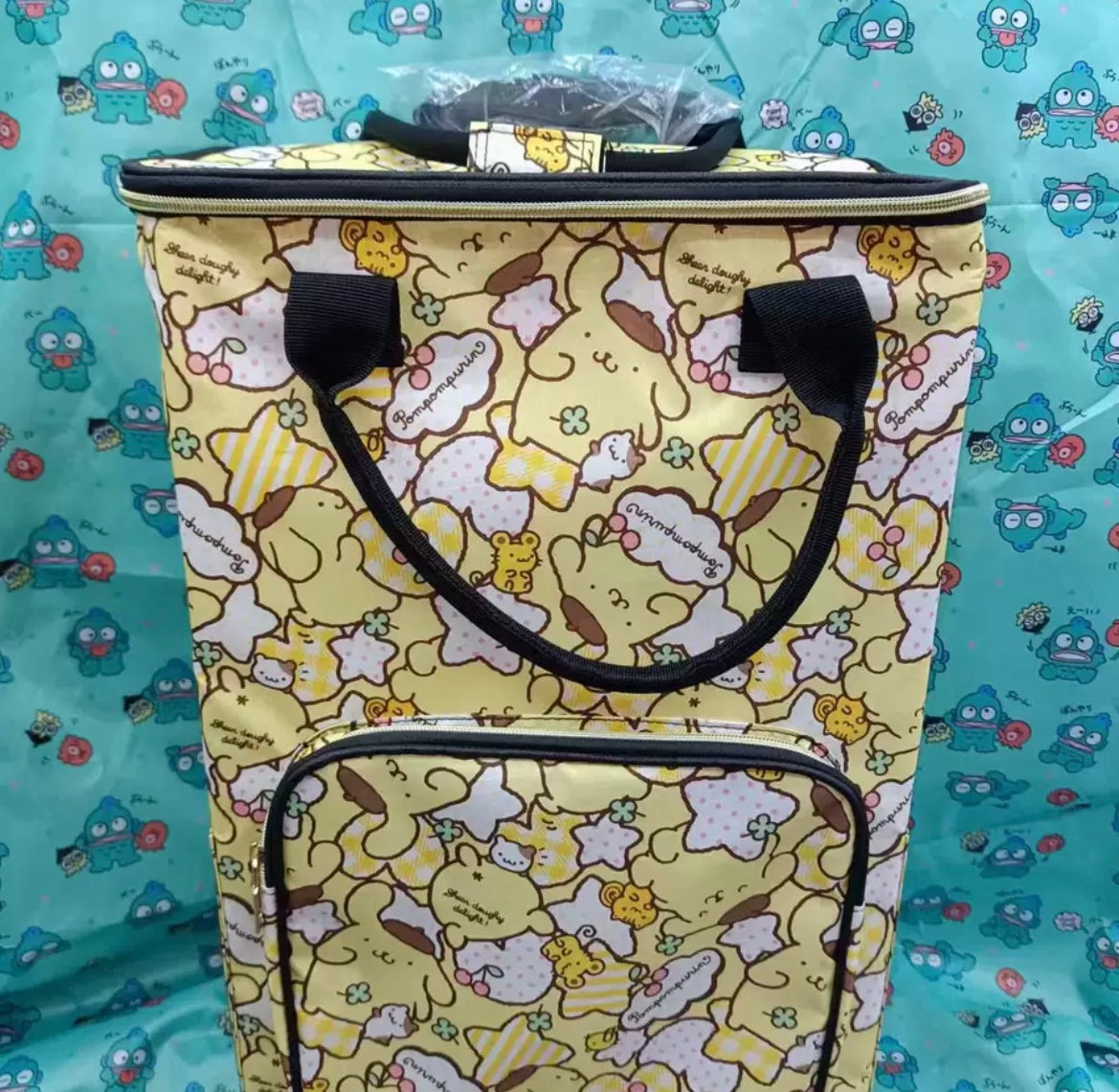 Sanrio Insulated Shopping Bag Trolley With Wheels My Melody Cinnamoroll Hello Kitty Pompompurin