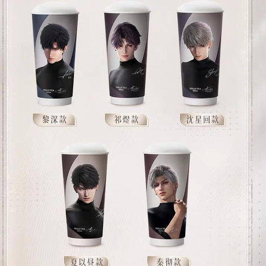[DIY Accessories ] Molly Tea x Love and Deepspace Plain Black Cup [ does not include paper cup ]