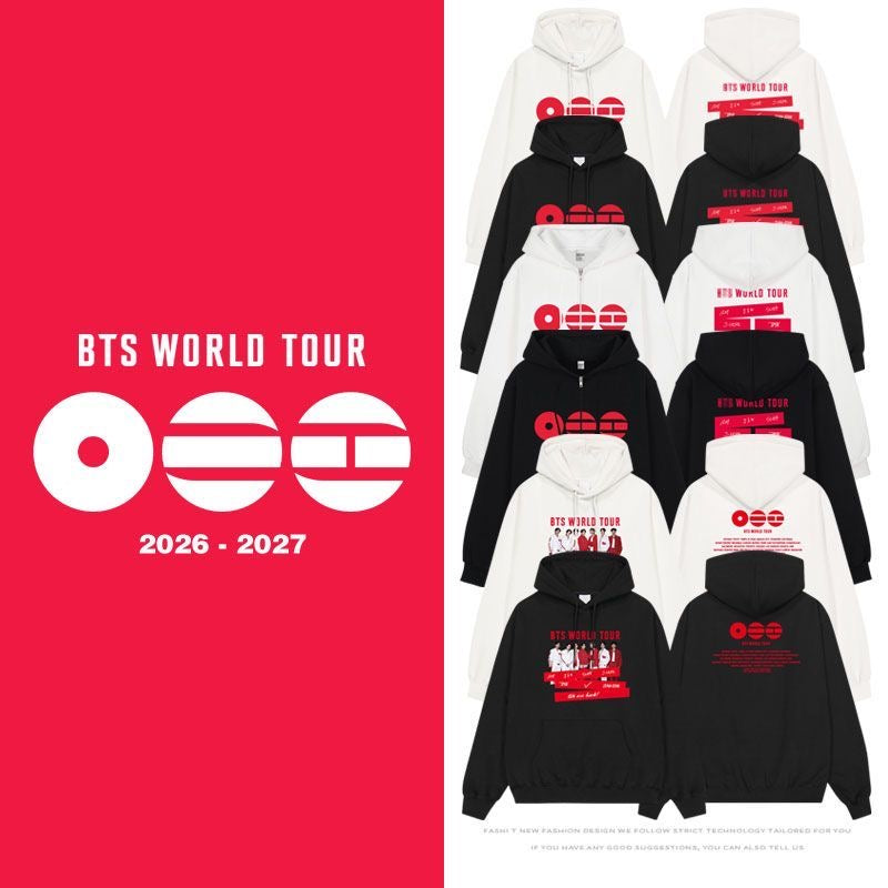 K-pop BTS World Tour Arirang Concert Hoodie Sweater Jacket