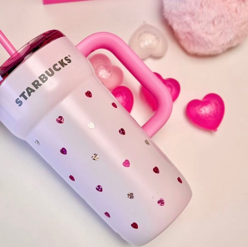 Pre-order Authentic Starbucks Heart Tumbler 670ml