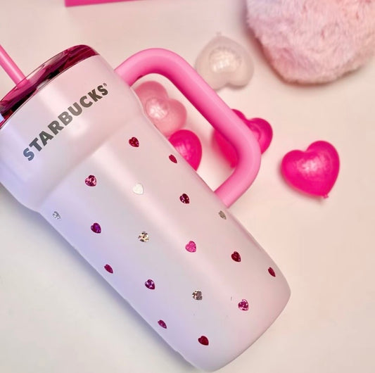 Pre-order Authentic Starbucks Heart Tumbler 670ml