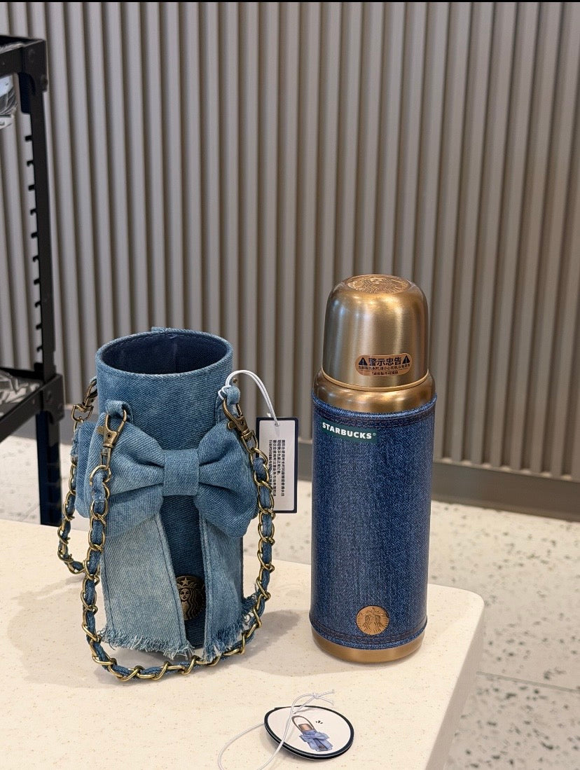 Authentic Starbucks Mainland China Denim Series Stanley Tumbler