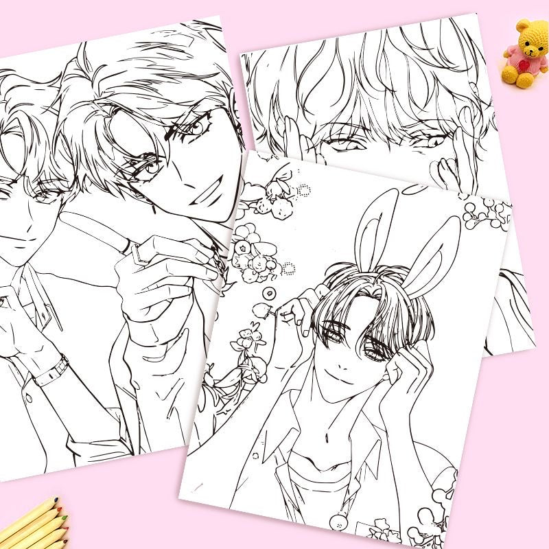 Korean Manhwa Coloring Book Lezhin Comics