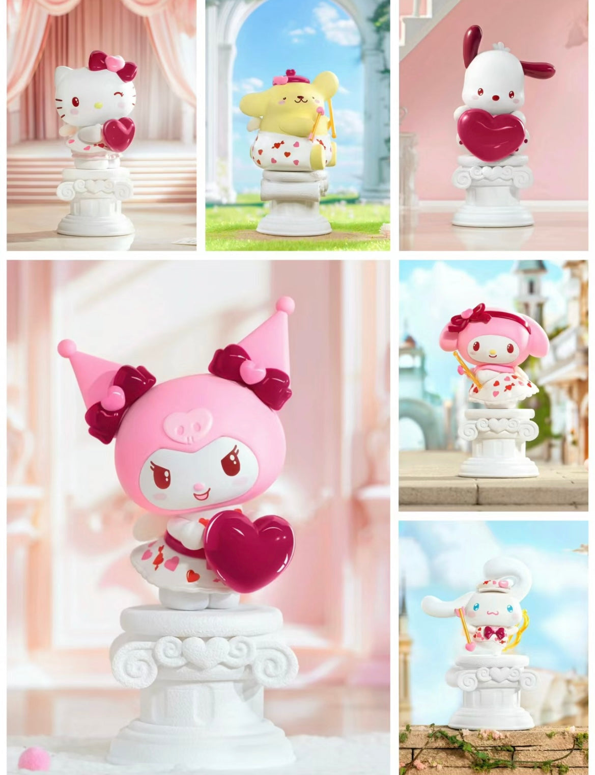 [Authentic] Sanrio Chinese Valentines 520 Blind Box Hello Kitty Tuxedo Sam Cinnamoroll My Melody Kuromi Pochacco Pompompurin