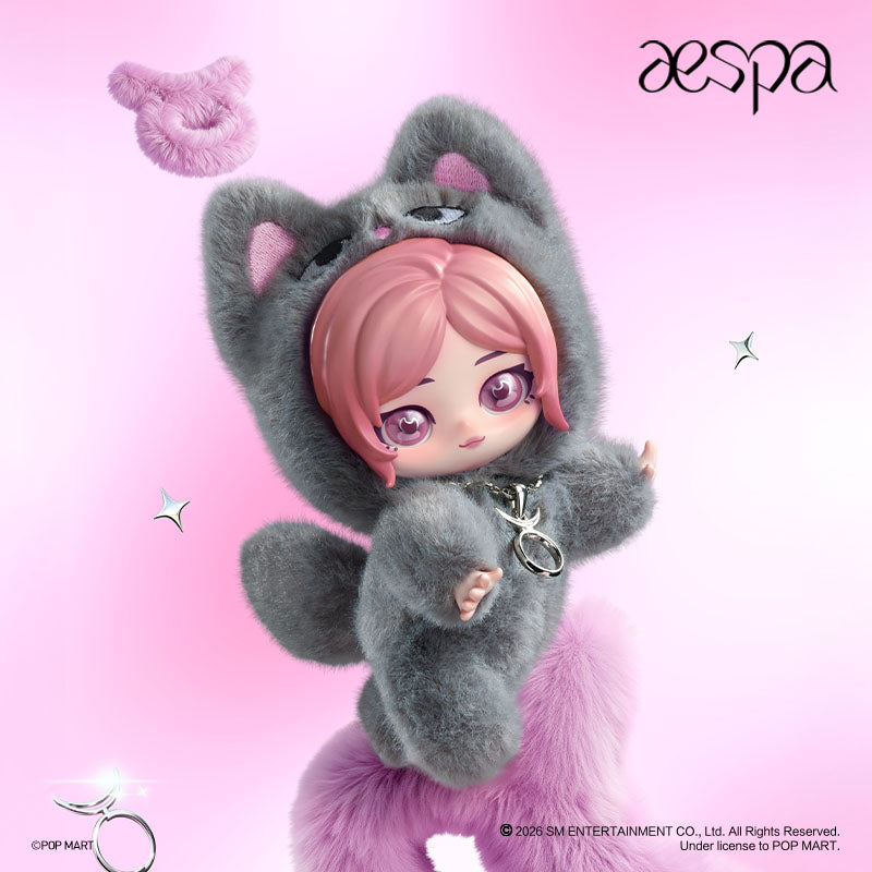 Authentic Popmart x Aespa Fluffy Club Series Vinyl Plush Pendant Blind Boxes K-pop