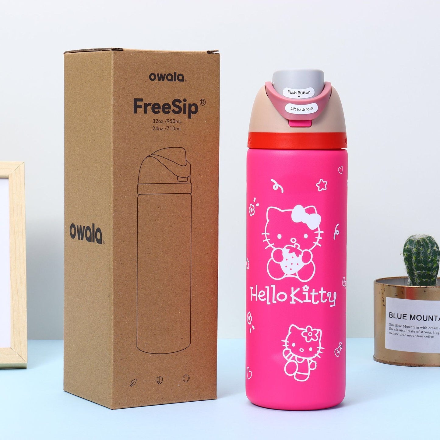 Sanrio Hello Kitty Owala Water Bottle 24 oz