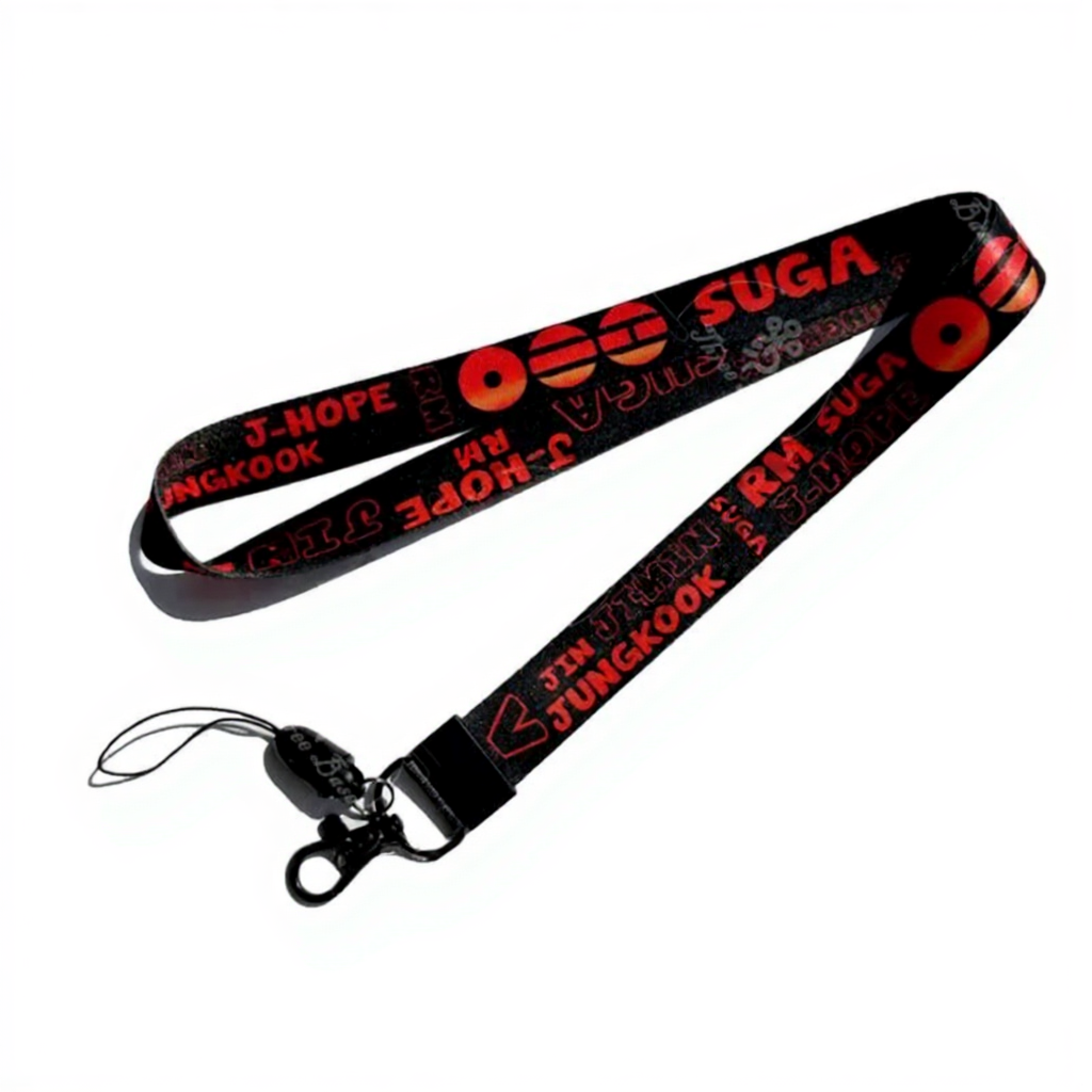 K-pop BTS Arirang Album World Tour Concert Lightstick Lanyard Bag Strap Card Holders
