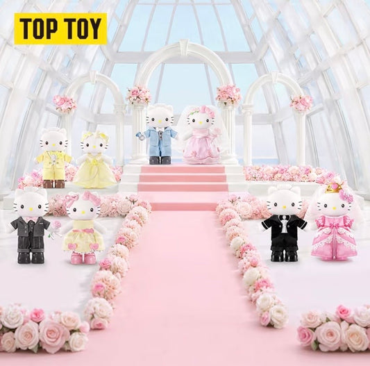 Authentic Toptoy Blind Boxes Plush Style Doll Sanrio Central Wedding Hello Kitty Dear Daniel