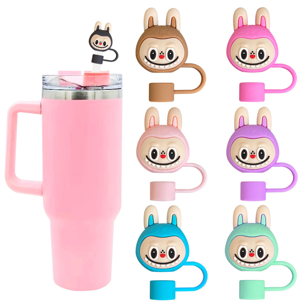 Labubu Straw Topper Set