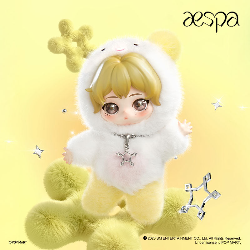 Authentic Popmart x Aespa Fluffy Club Series Vinyl Plush Pendant Blind Boxes K-pop