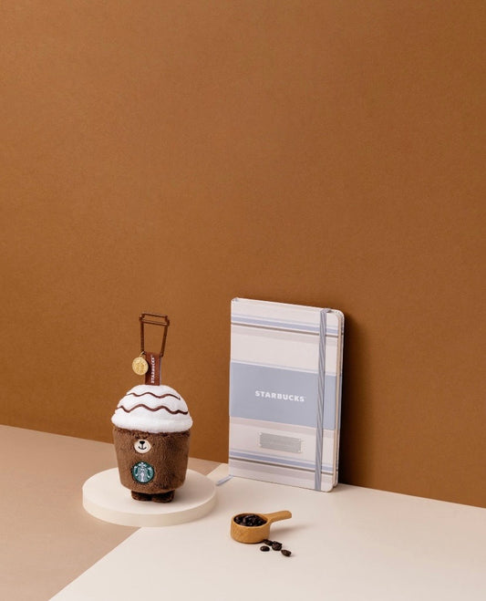 Authentic Starbucks Taiwan 2027 Planner Notebook + Plush Pendant