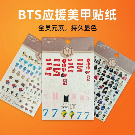 K-pop BTS Fan Arirang Concert DIY Nail Stickers