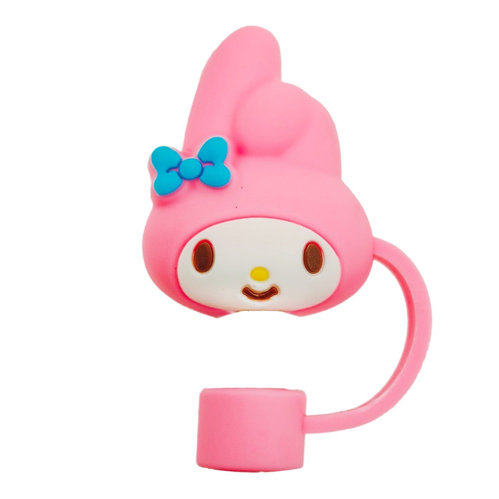 Sanrio Set of 6 Straw Toppers 10mm Stanley Tumbler Hangyodon Hello Kitty My Melody Kuromi Kerroppi
