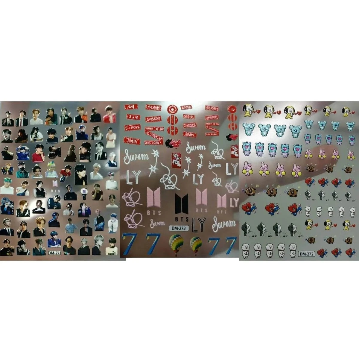 K-pop BTS Fan Arirang Concert DIY Nail Stickers