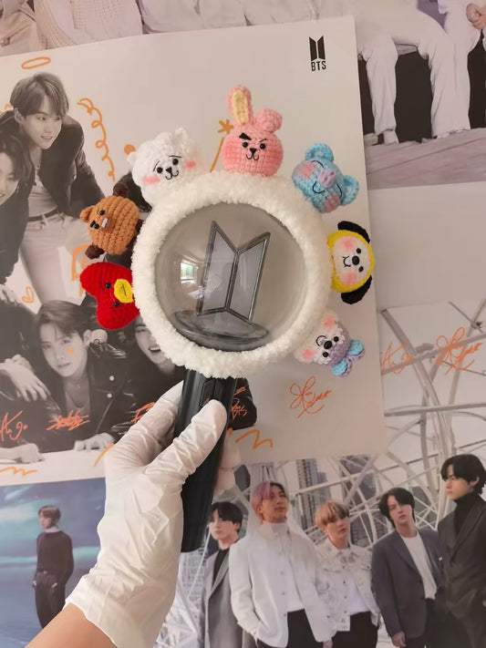 K-pop BTS Handmade Crotchet Lightstick Cover 4 th Generation