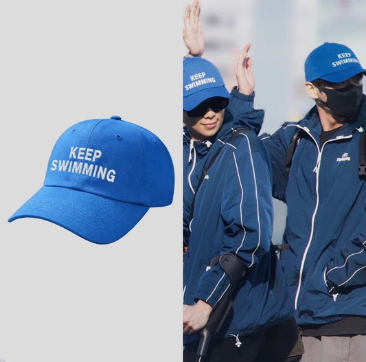 K-pop BTS Swim Fan Made Cap Arirang Merch