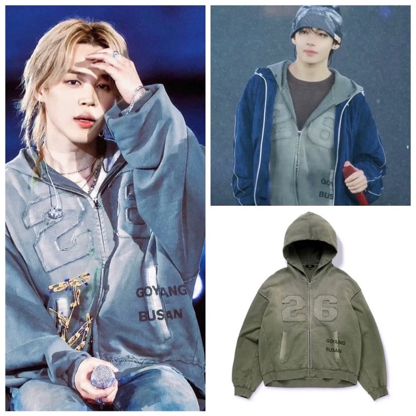 Pre -order K-pop BTS Busan Goyang Hoodie Jacket
